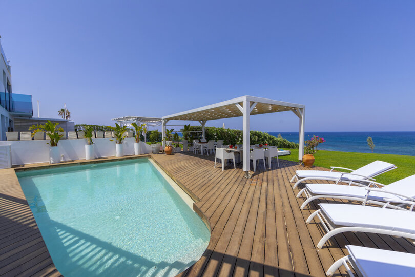5 Star Villa Protaras Beachfront Dream - Ultimate Seafront Escape