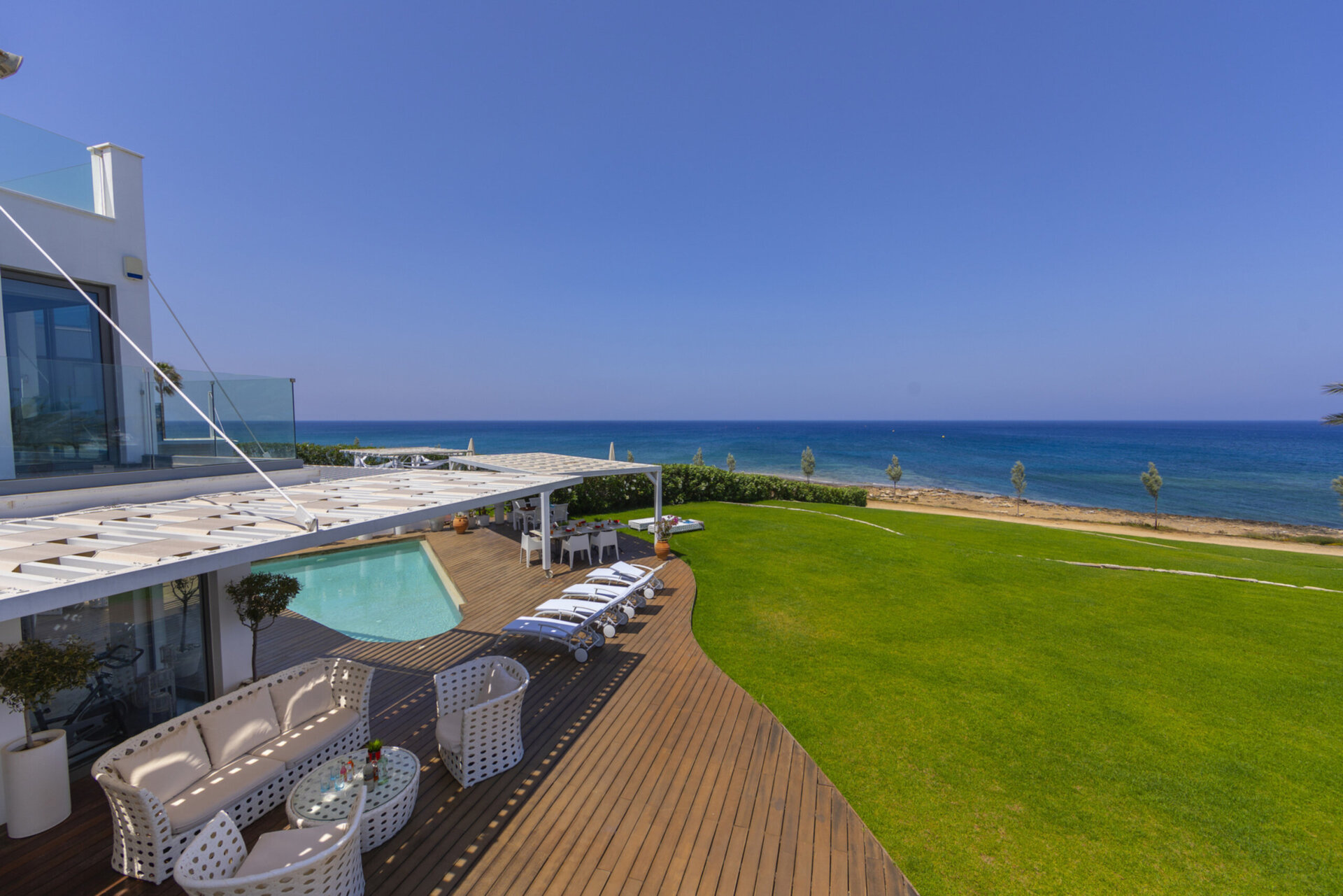 5 Star Villa Protaras Beachfront Dream - Ultimate Seafront Escape