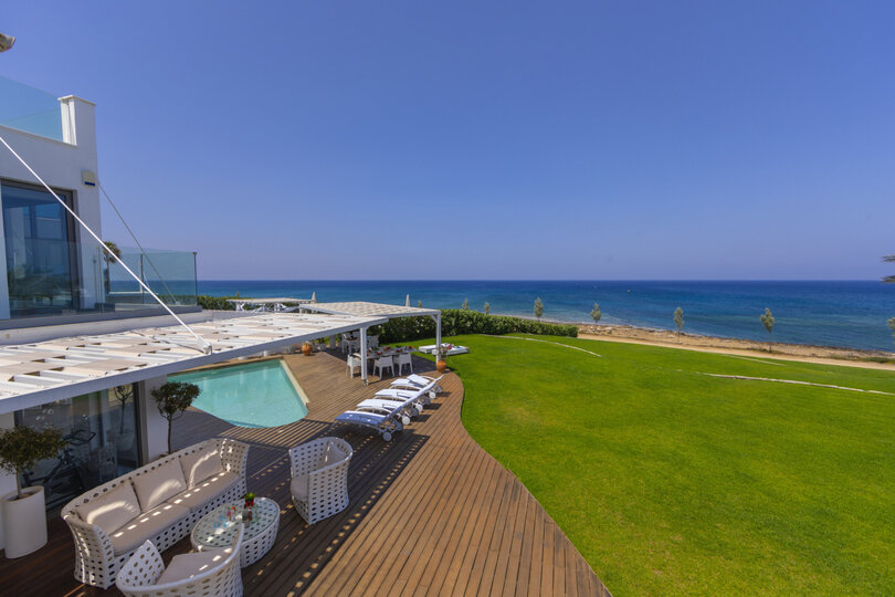 5 Star Villa Protaras Beachfront Dream - Ultimate Seafront Escape