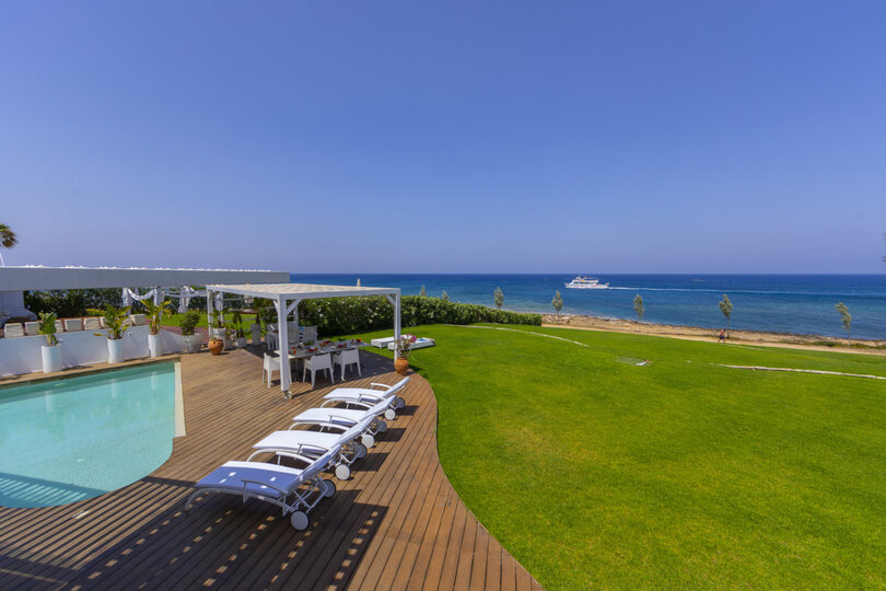 5 Star Villa Protaras Beachfront Dream - Ultimate Seafront Escape