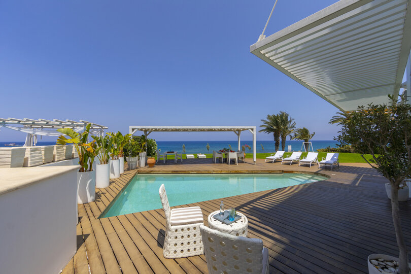 5 Star Villa Protaras Beachfront Dream - Ultimate Seafront Escape