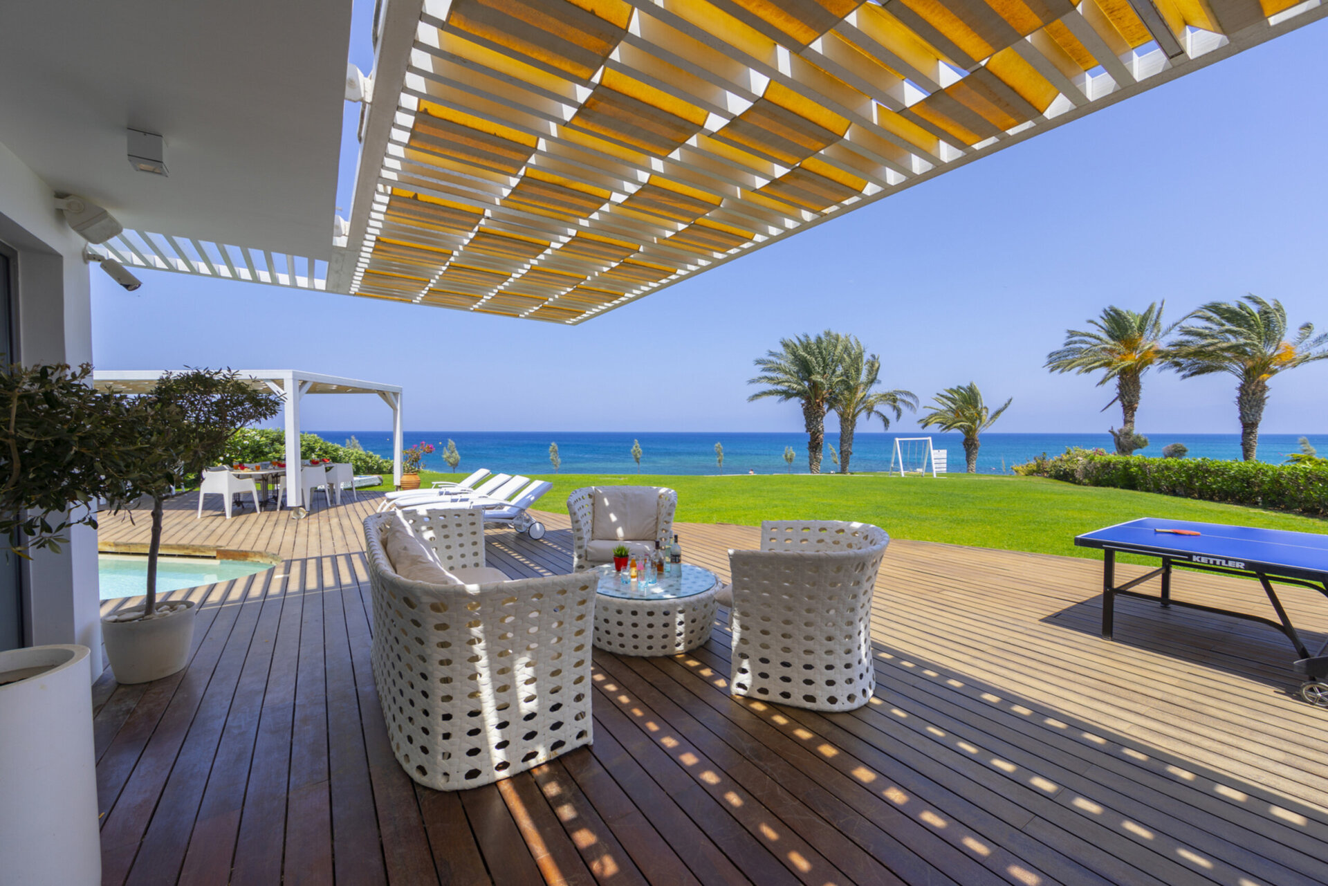 5 Star Villa Protaras Beachfront Dream - Ultimate Seafront Escape