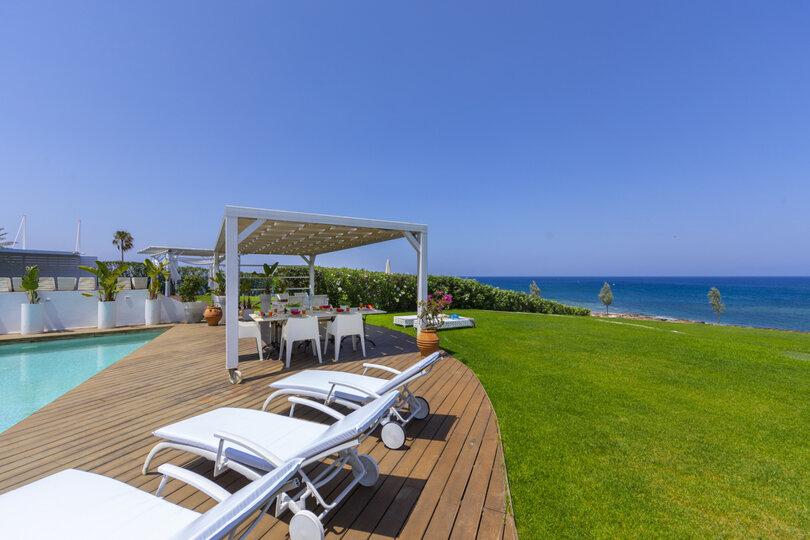 5 Star Villa Protaras Beachfront Dream - Ultimate Seafront Escape