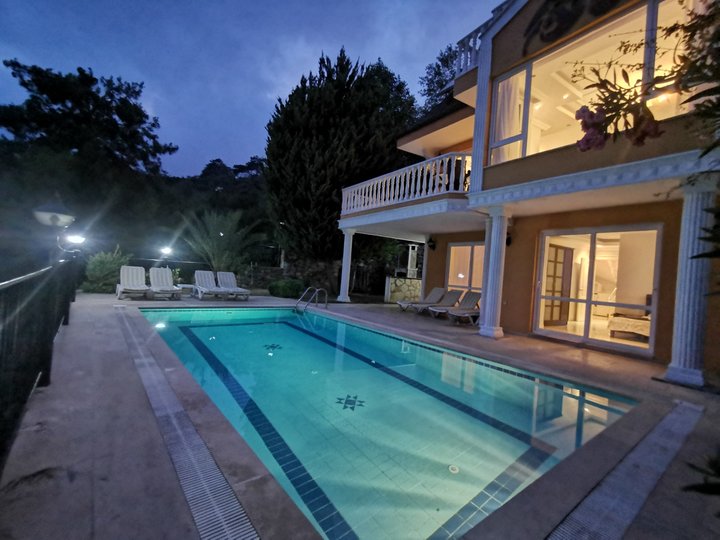Enjoy a night swim in your private pool