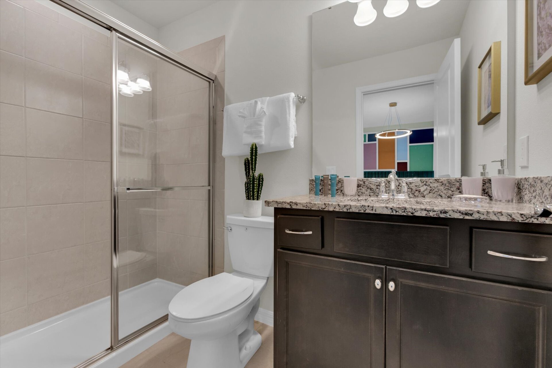 Master Bathroom 8, Shower, Upstairs