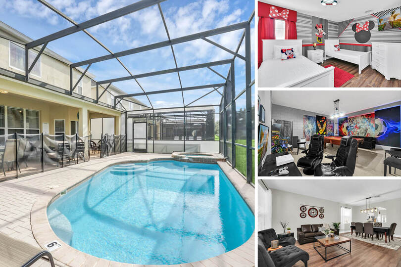 Dreamy 6 Bedroom Villa in Orlando, Orlando Villa 6495, Kissimmee, United States