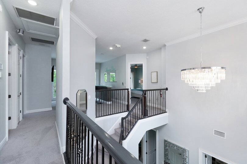 Upstairs is cozy and makes you feel right at home