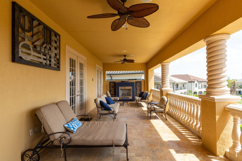 Spend time out on the large second-floor balcony