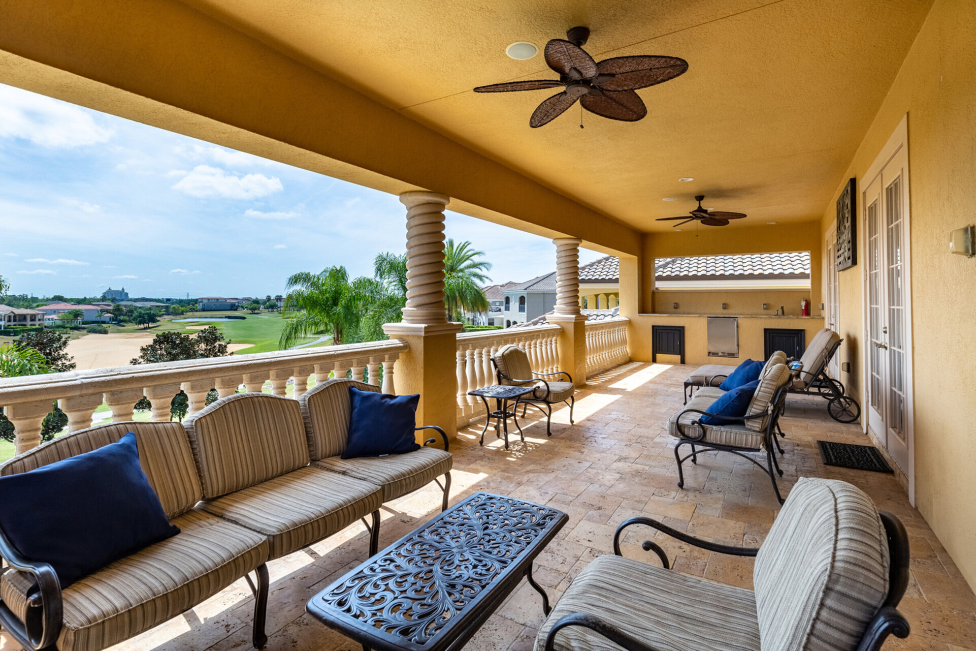 Enjoy a cup of coffee on the balcony while taking in all the resort views