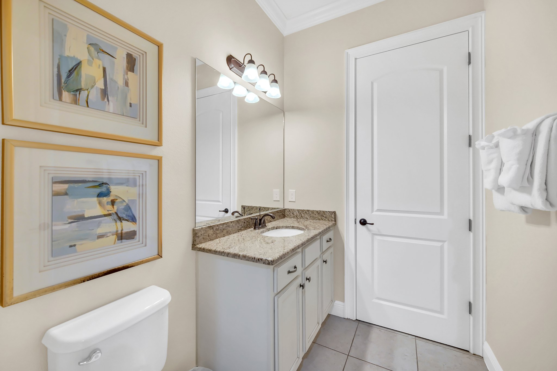 Perfect half bath making 7.5 bathrooms total