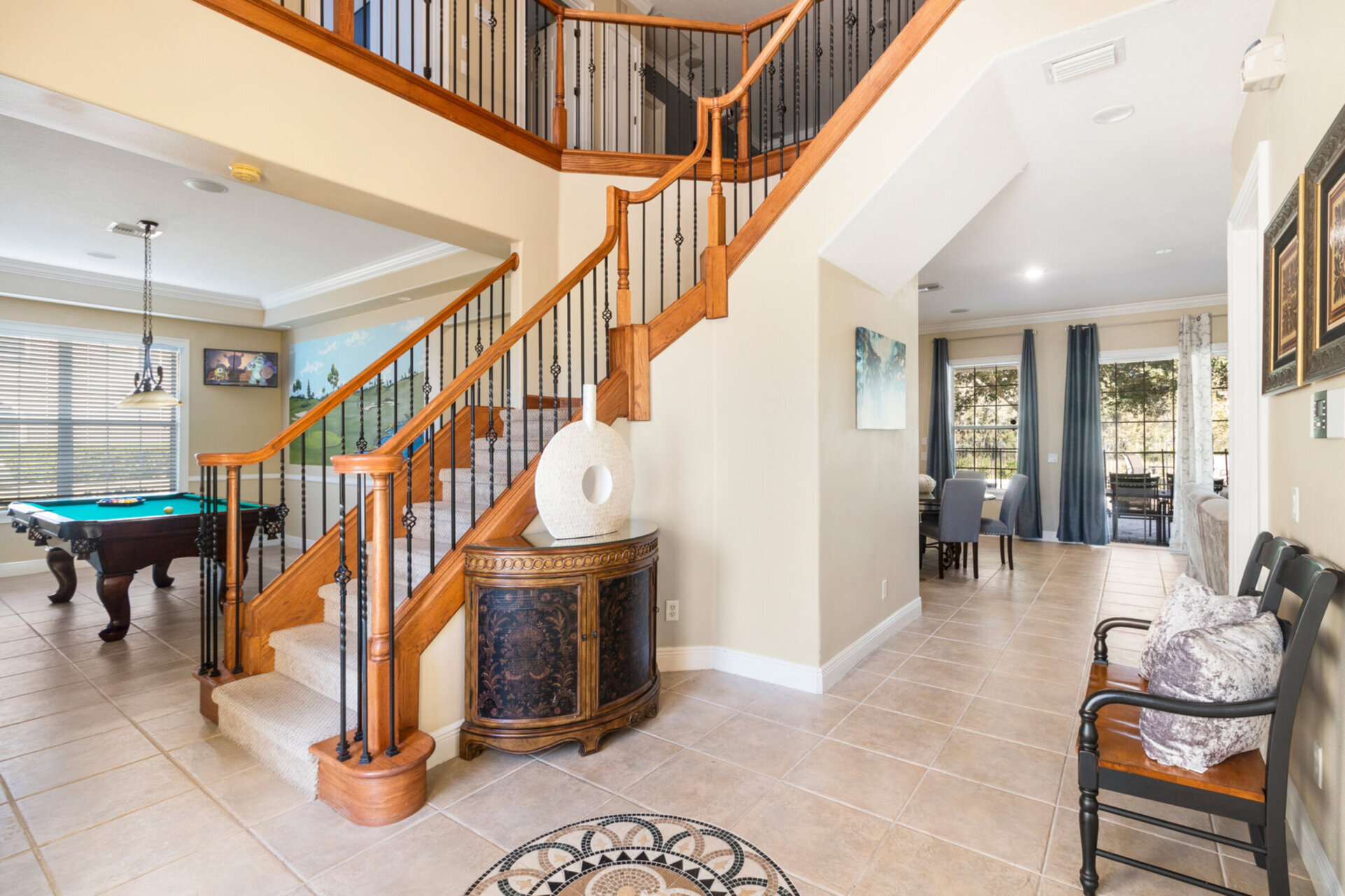 A beautiful foyer welcomes you into this luxury home