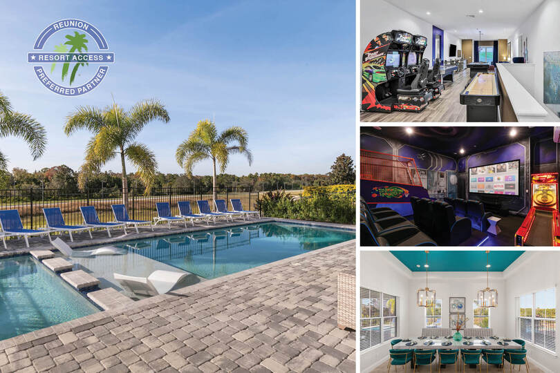 Welcome to Ultimate Retreat, a 10 bedroom villa with a West-facing pool, endless entertainment, and luxury furnishings | PHOTOS UPDATED: April 2022 |