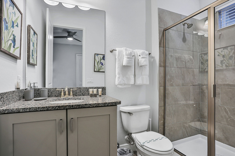 En suite bathroom with walk-in shower
