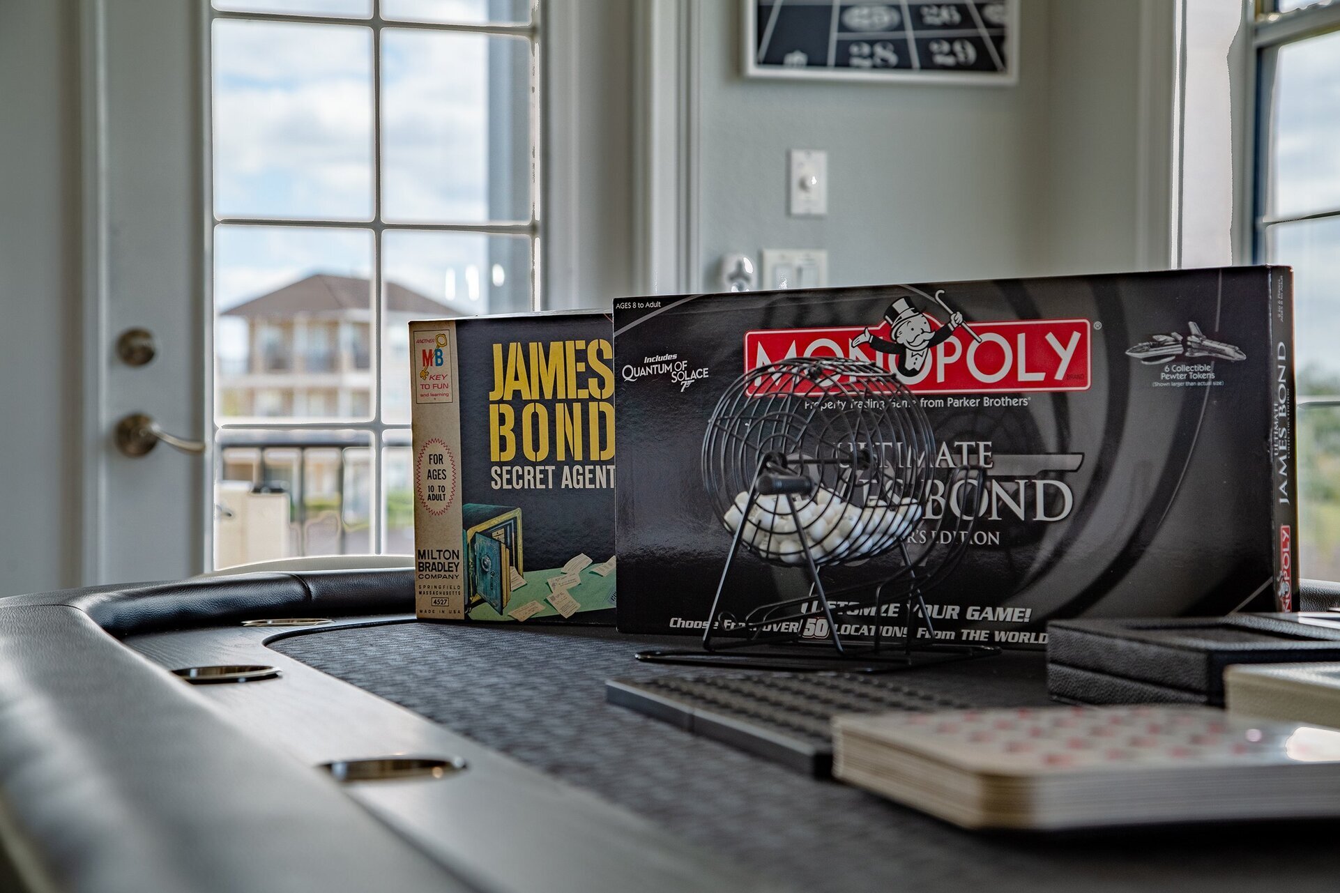 Bingo, cards, board games, dice, what games will you play at this comfortable card table