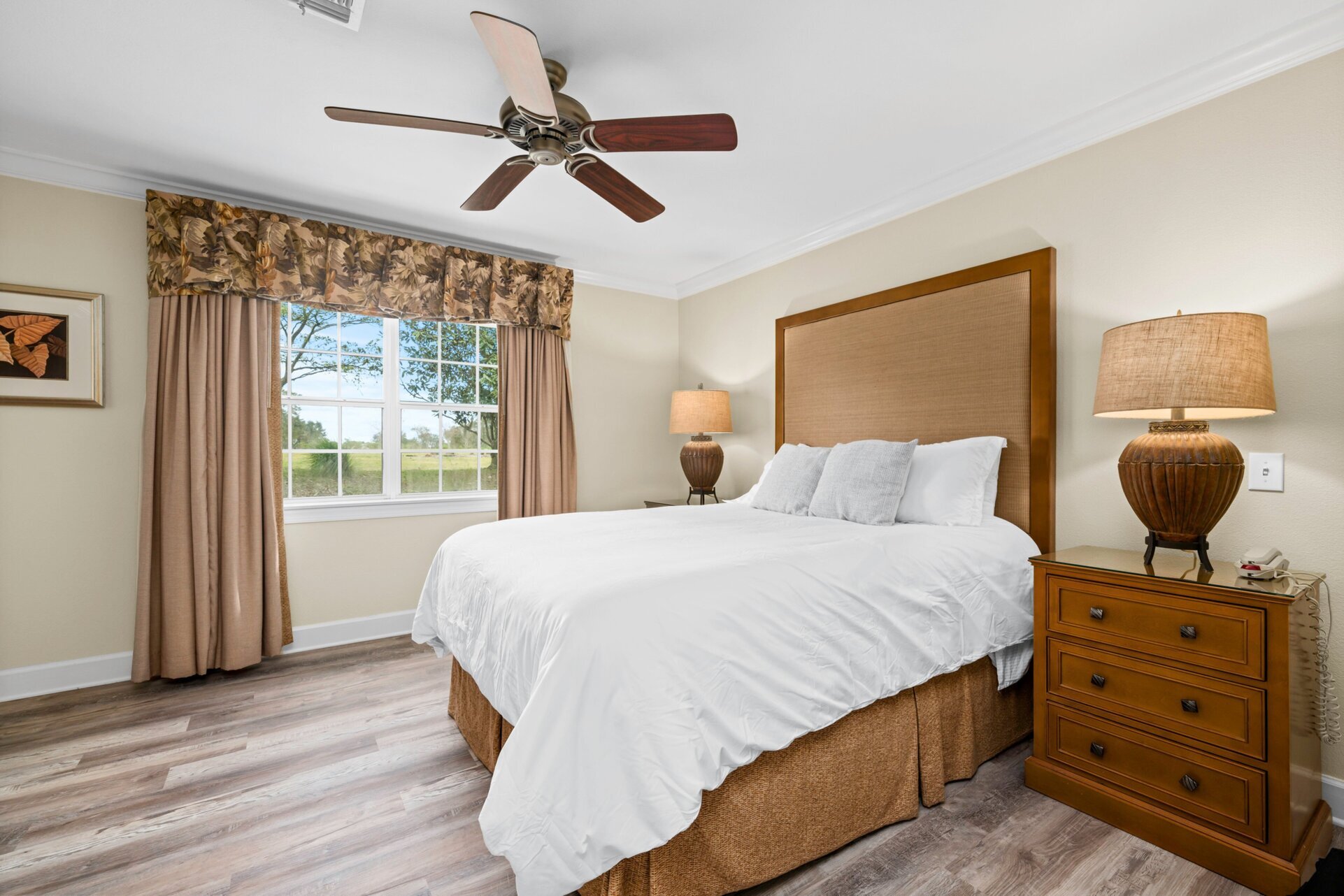 Retreat to the serene master bedroom, a spacious haven complete with luxurious furnishings and a tranquil ambiance