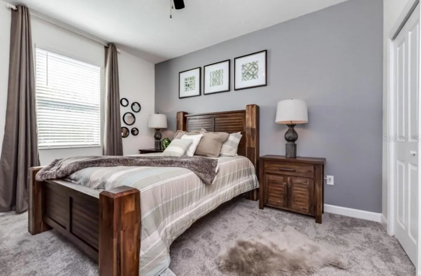 Retreat to the serene master bedroom