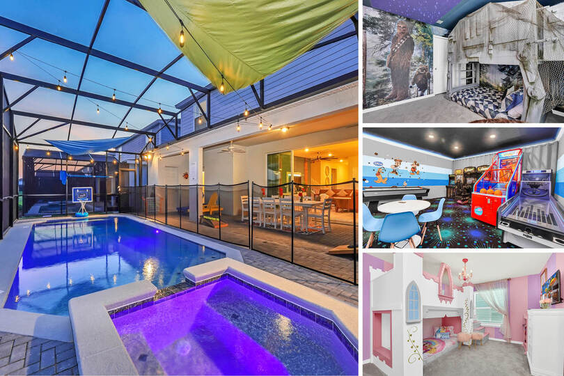 Luxurious 10 Bedroom Villa in Orlando,6667, Davenport, United States