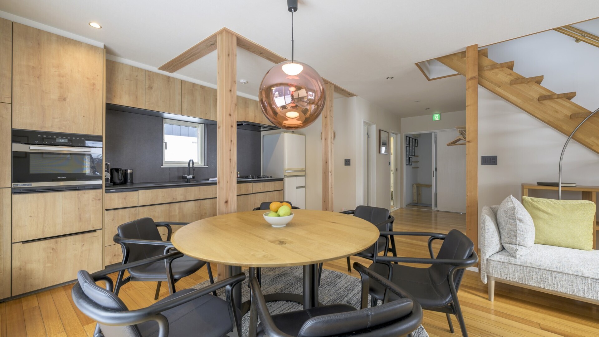 Comfortable living and dining area