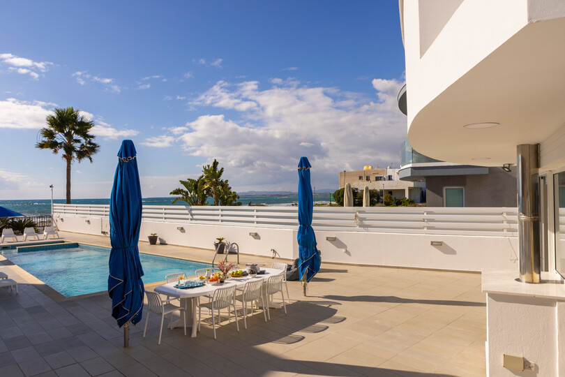 5 Star Villa Faros Beachfront Escape - Sunset Seaside Retreat