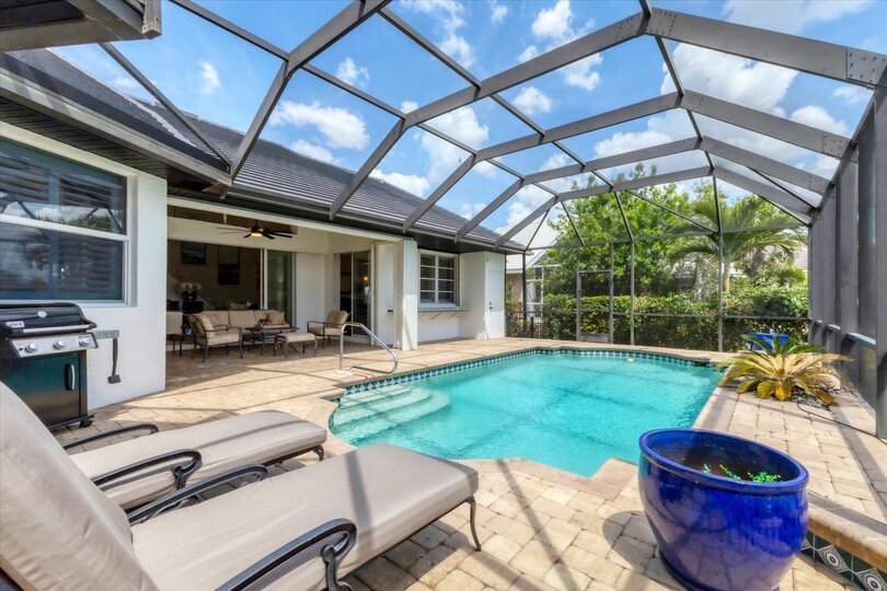 Soak up the beautiful Florida sunshine in your own private pool along the canal waters