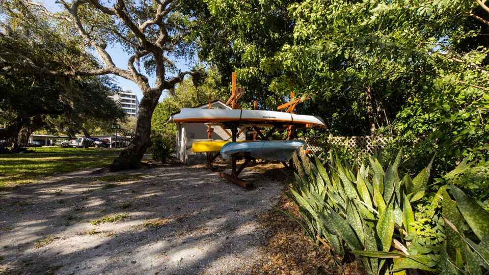 Kayak Rack at The Anchorage on Siesta Key