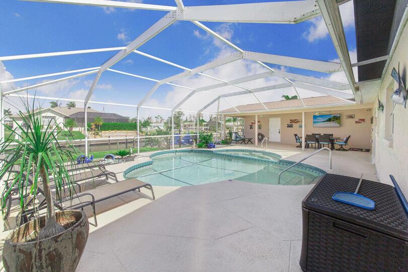 Sparkling pool overlooking the canal. Pool size: 23' x 12' x 5.5'
