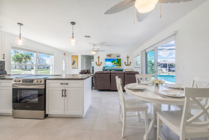 Bright, open living space