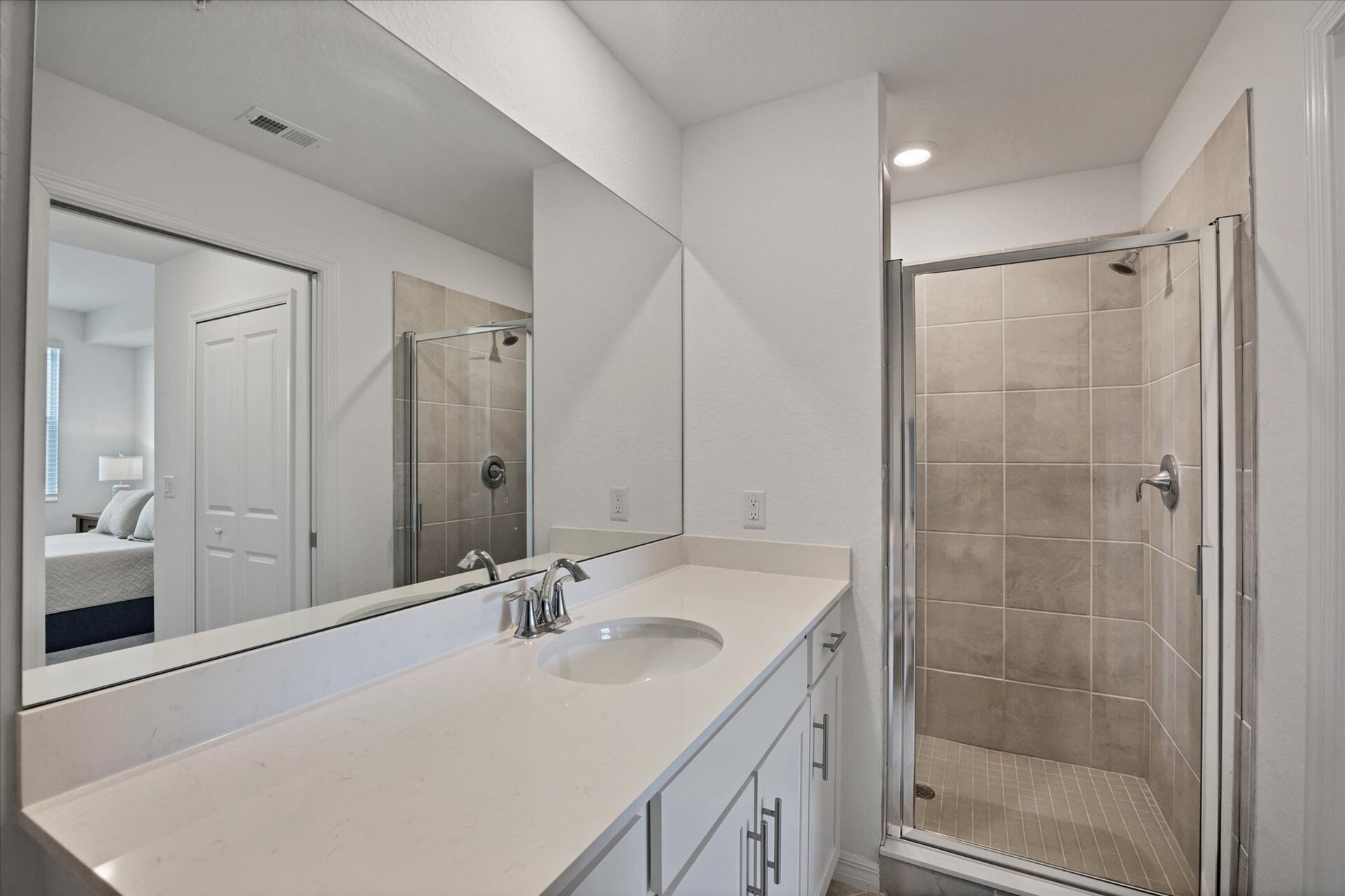 En suite with walk-in shower