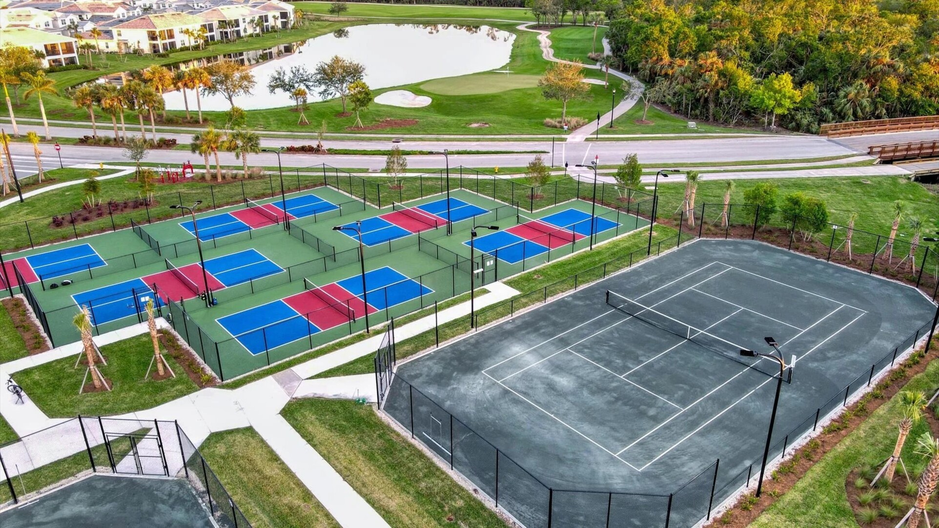 Tennis and pickleball courts
