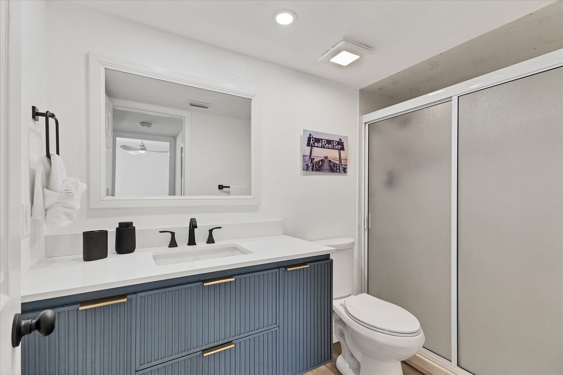 Bathroom 1 with walk-in shower